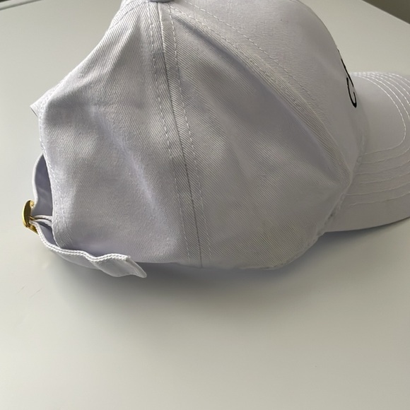 Celine Paris White Logo Adjustable Baseball Cap Hat - Picture 3 of 8